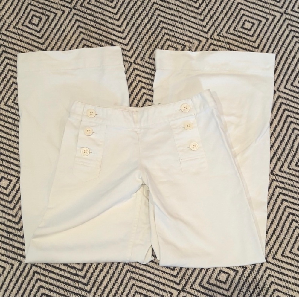 Vintage Rugby Ralph Lauren Wide-Leg Sailor Women’s Jeans with Button Detail